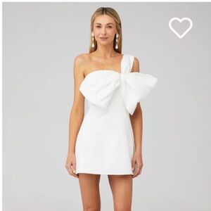 White bow mini dress!